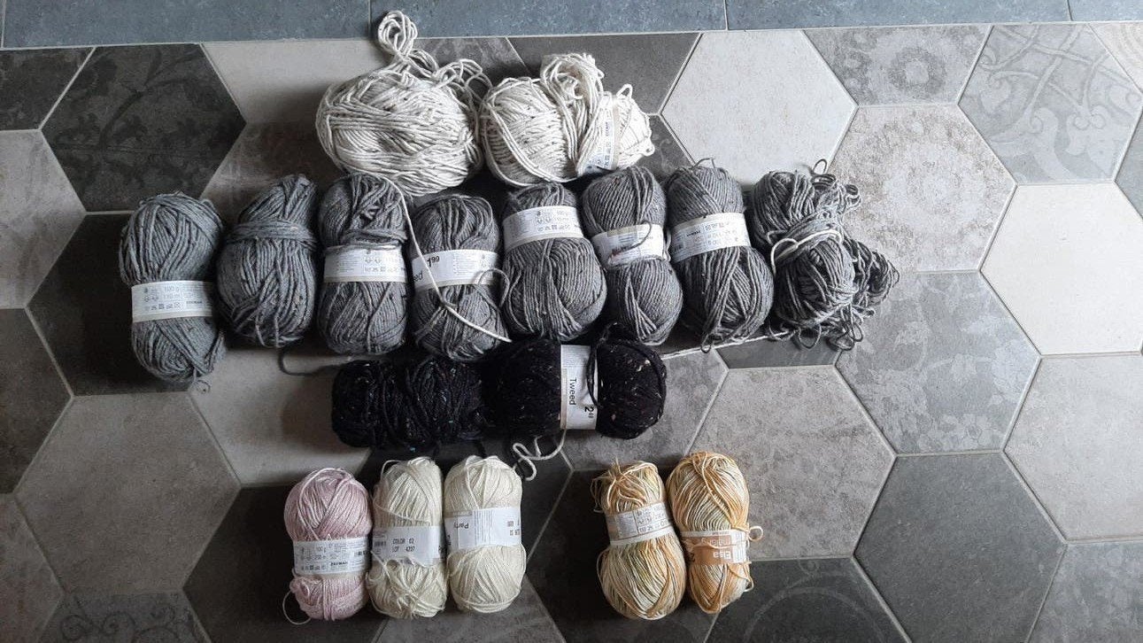 bollen tweed 25%wol, Hobby en Vrije tijd, Ophalen of Verzenden, Nieuw, Breien of Haken, Wol of Garen