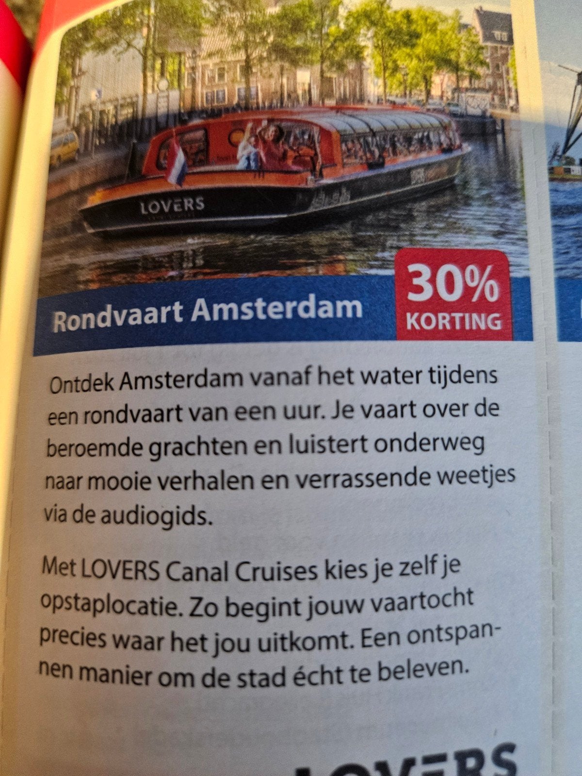kortingsbon rondvaart Amsterdam (Molencruise), Drie personen of meer, Augustus