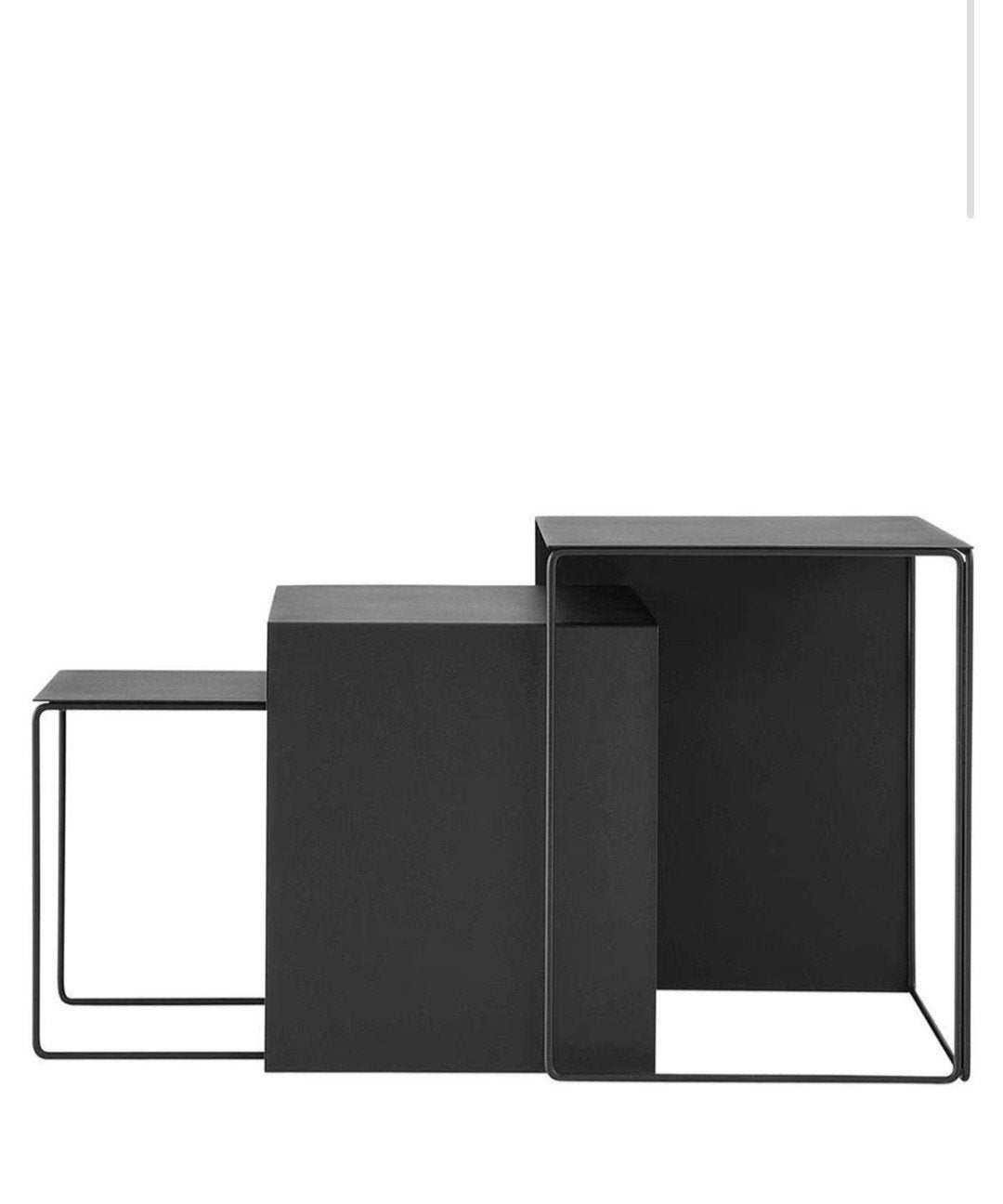 Ferm Living bijzettafels set van 3, Minder dan 55 cm, Rond, Zo goed als nieuw, Ophalen
