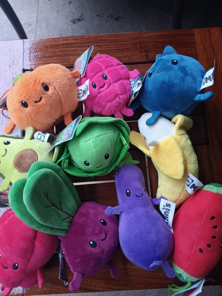 10 nieuwe knuffels van groenten en fruit van Lidl. Samen €10, Ophalen of Verzenden, Nieuw, Overige typen