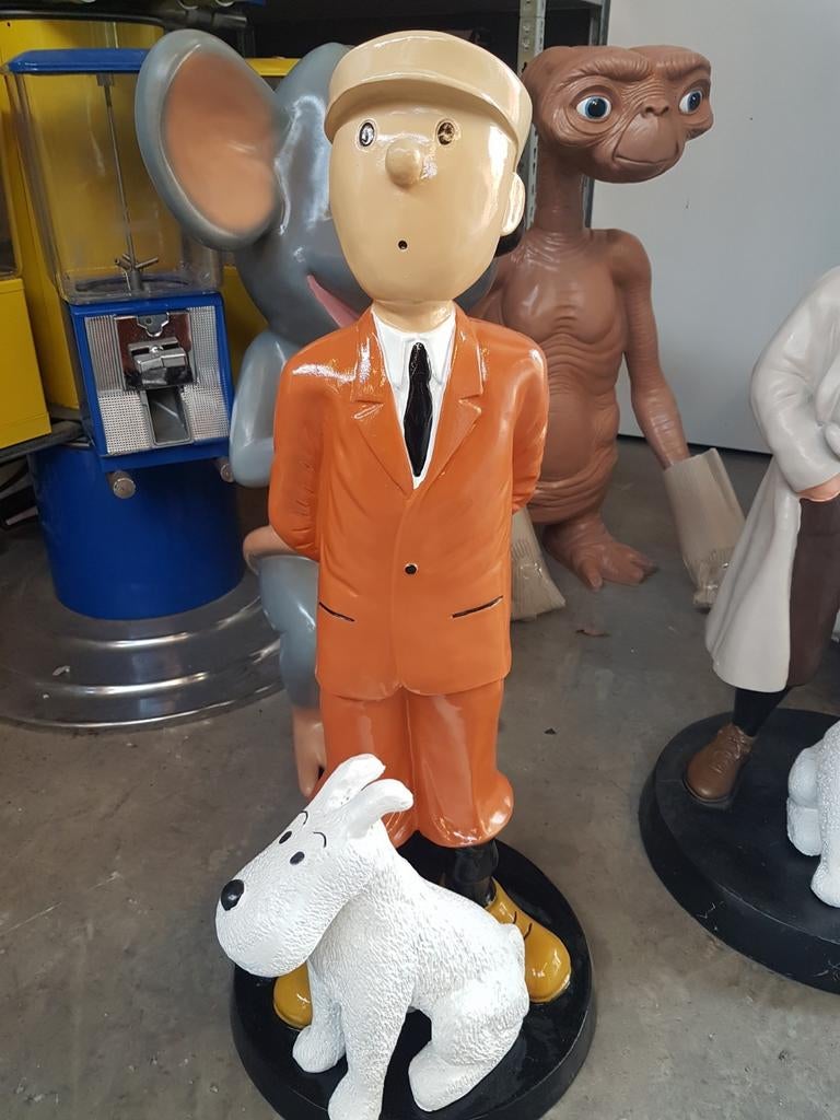 Kuifje en Bobby decoratie beeld Nieuw, Ophalen, Kuifje, Nieuw, Beeldje of Figuurtje