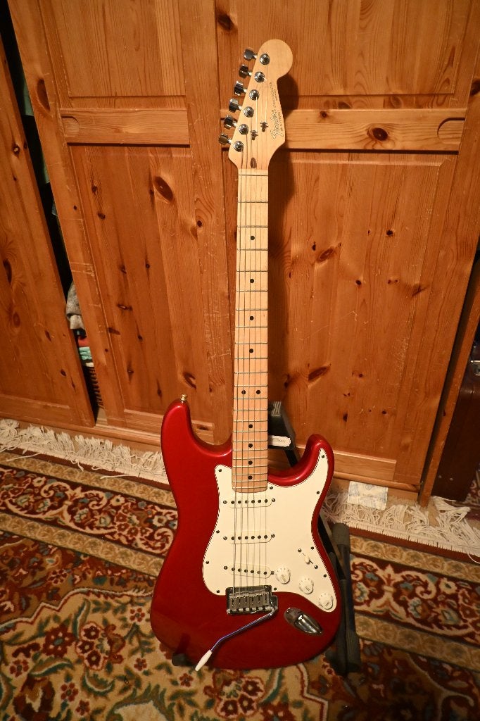 Fender Stratocaster - Made in U.S.A. - Rood, Ophalen, Zo goed als nieuw, Solid body, Fender