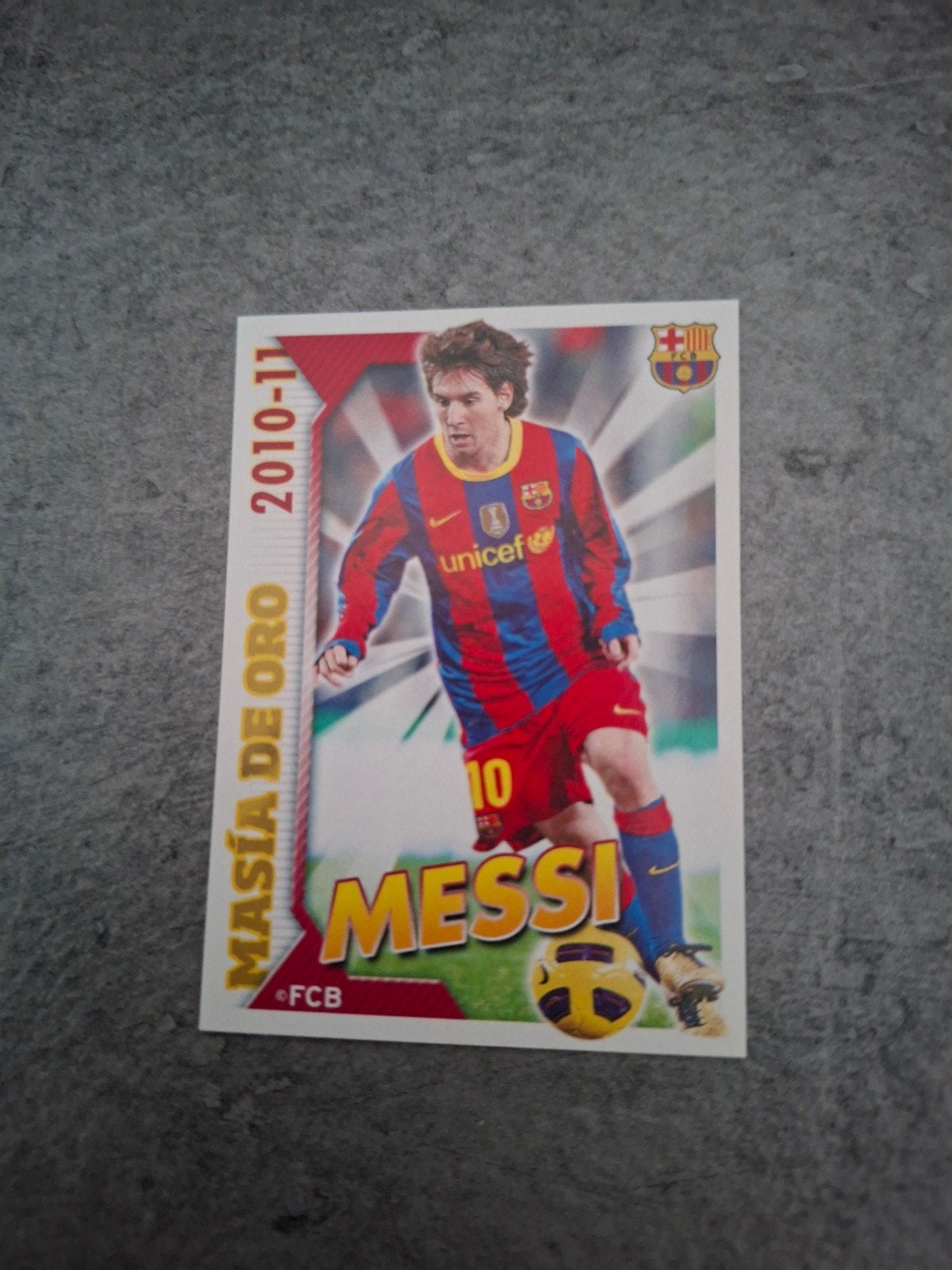 Panini sticker FC Barcelona 2010/11. Messi FC Barcelona., Verzenden, Zo goed als nieuw, Sticker