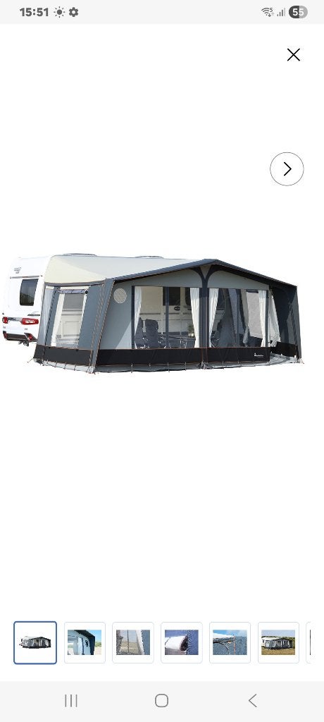 Voortent Isabella commodore G18 maat 950, Caravans en Kamperen, Voortenten en Luifels, Ophalen, Zo goed als nieuw, Isabella