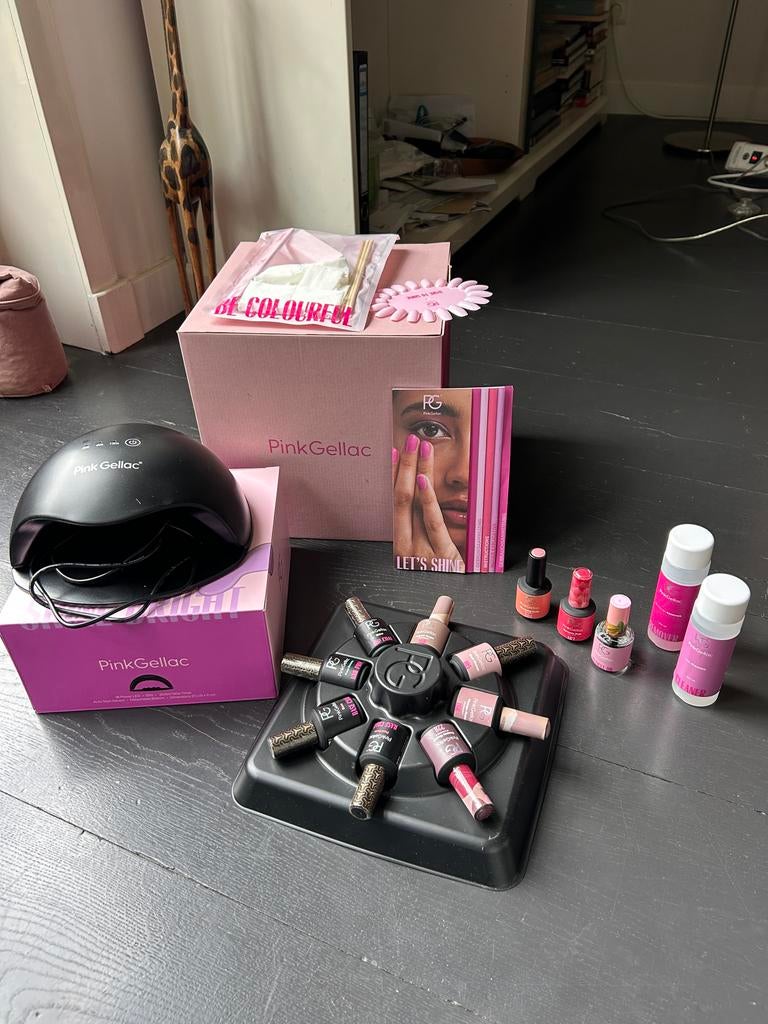 Pink Gellac Startpakket Premium uncovered met Lamp, Ophalen of Verzenden, Zo goed als nieuw, Overige typen