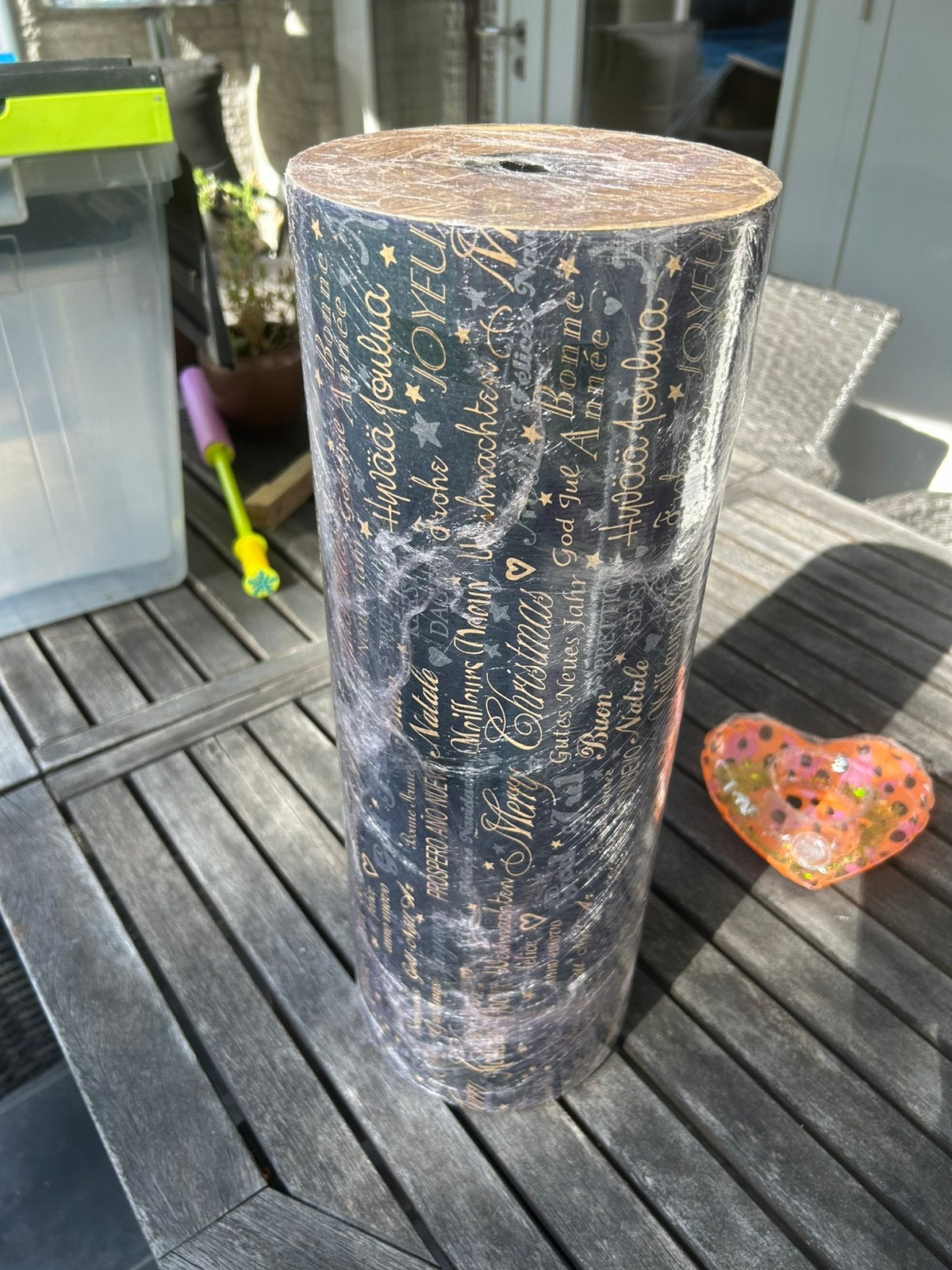 Donkerblauw kerst inpakpapier, Ophalen, Nieuw