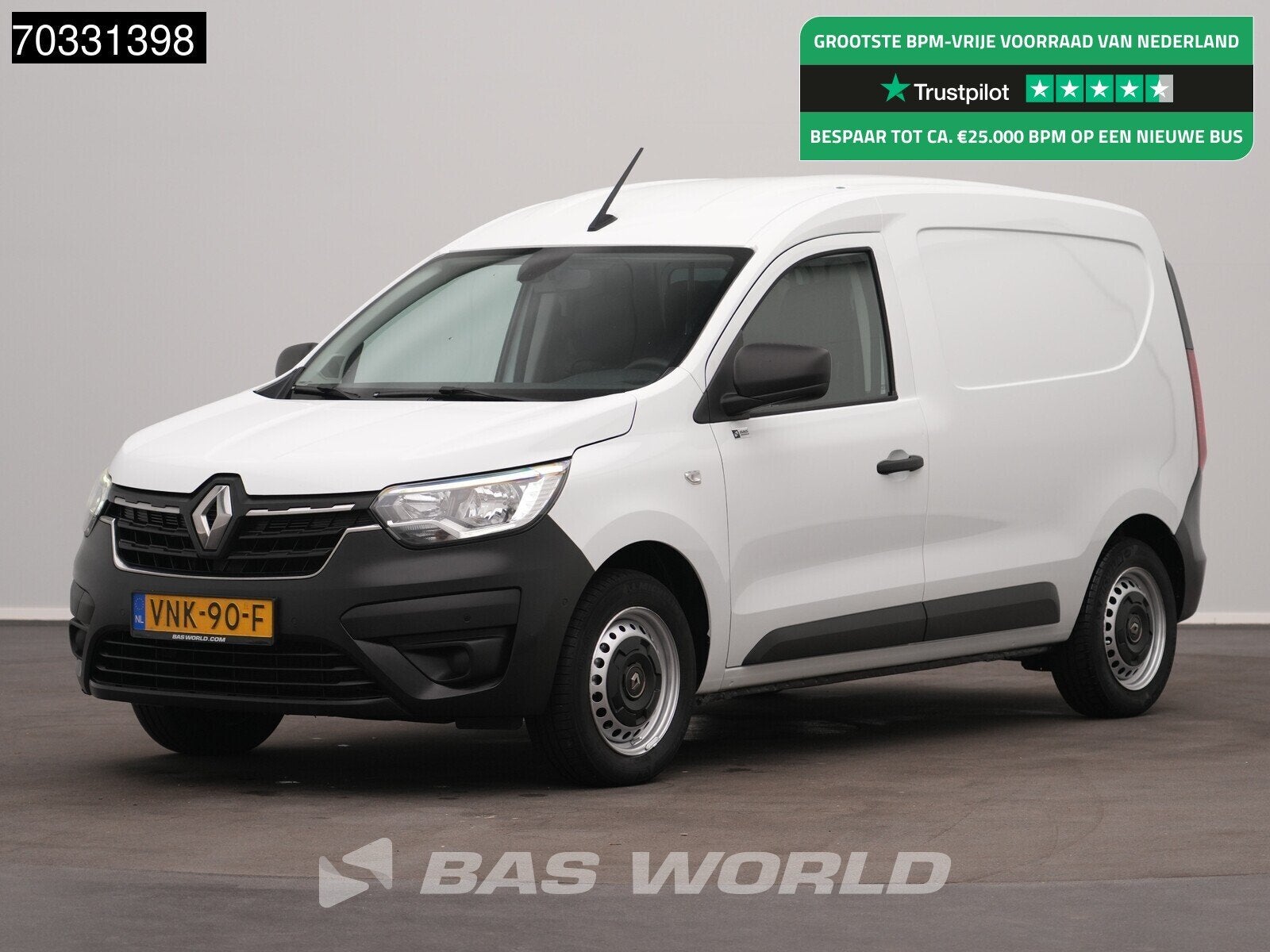 Renault Express 75pk L1H1 Navi Airco Cruise Cmaera Parkeerse, Auto's, Gebruikt, Euro 6, 4 cilinders, Renault