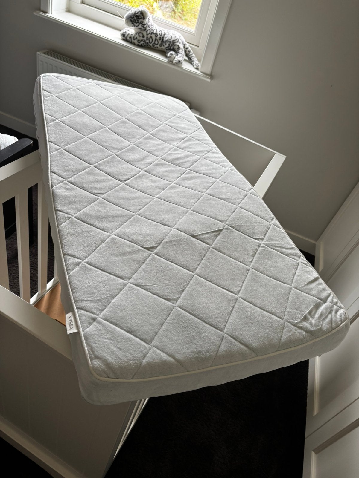 Matras peuter ledikantje 60x120, Ophalen, Jongetje of Meisje, Wit, Peuterbed