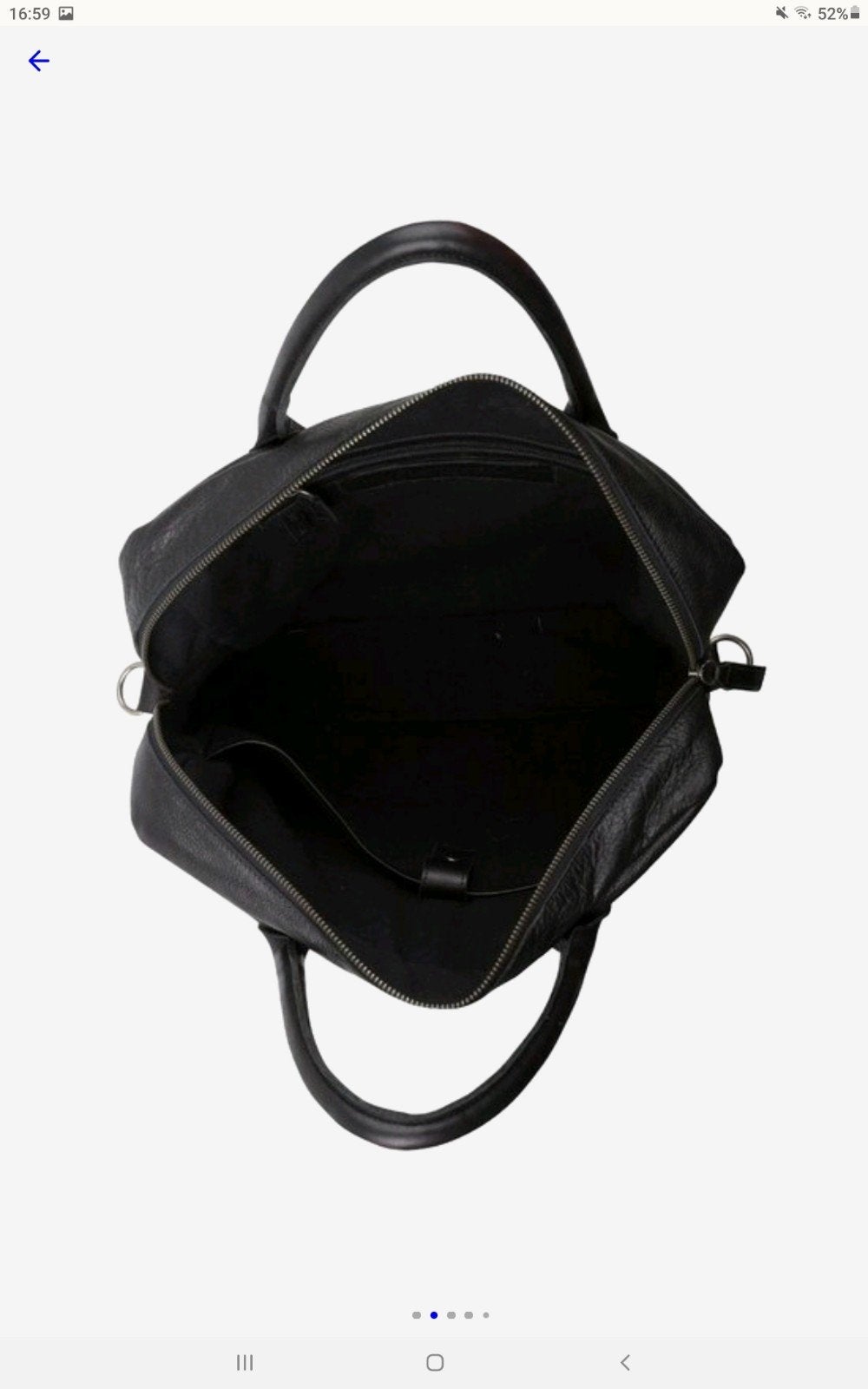 Foto 5 van Nieuwe zwarte leren Cowboysbag