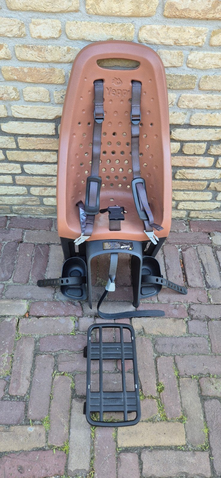 2 Yepp fietsstoeltjes (voor en achter) met adapters, Ophalen, Gebruikt, Achterzitje, Yepp