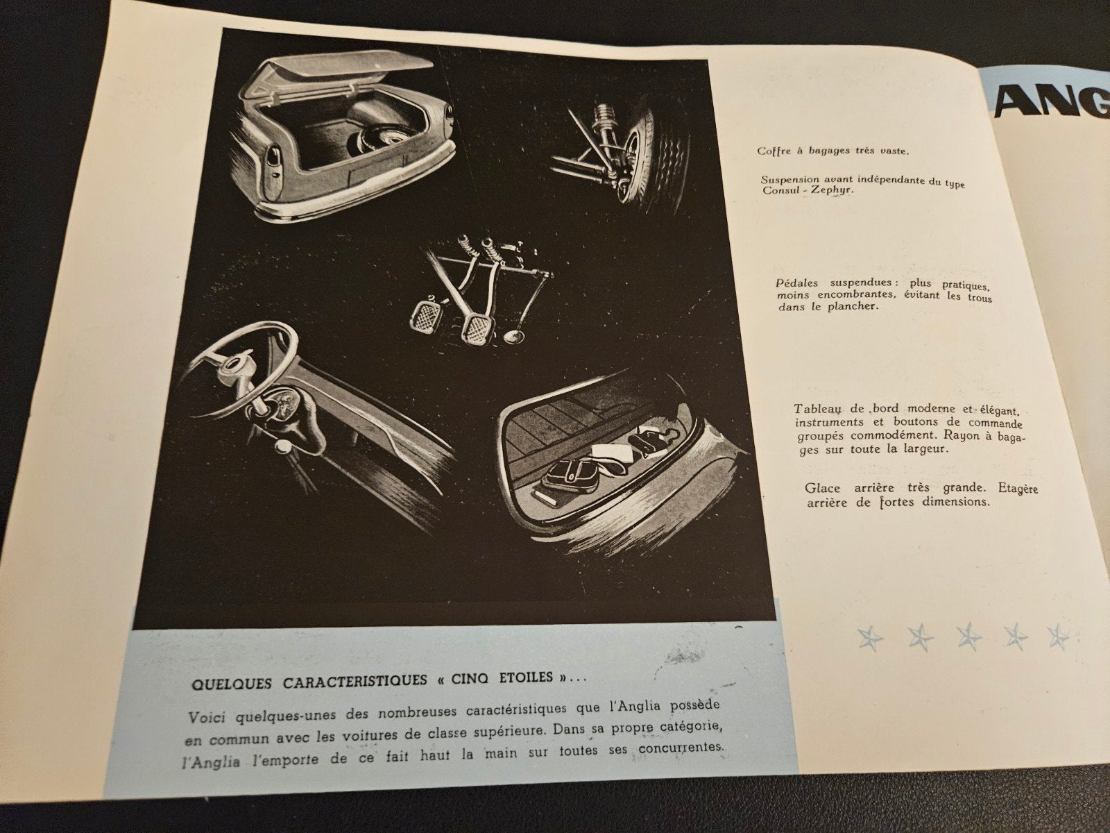 Brochure Ford Anglia 1954, Ophalen of Verzenden, Zo goed als nieuw, Ford