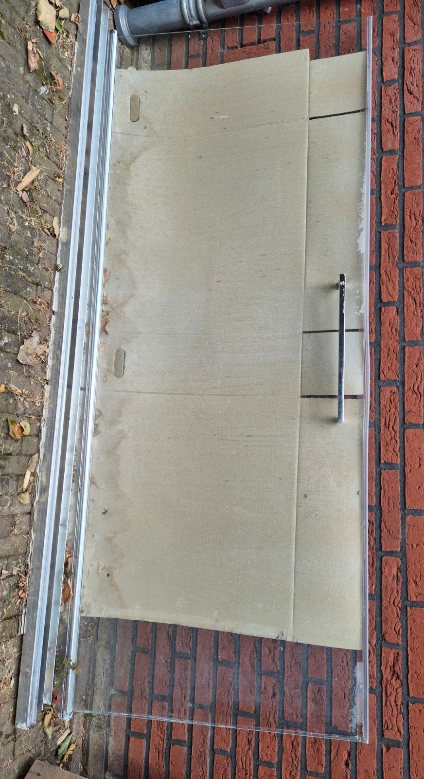 Douchedeur 196 cm hoog 85 tot 90 cm breed, Ophalen, Gebruikt