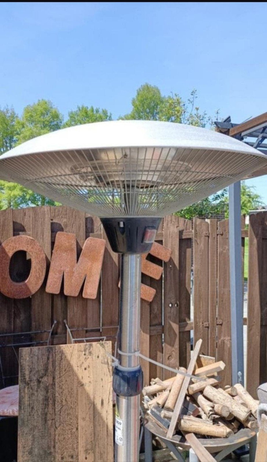 Elektrische terrasverwarmer paddestoel vorm 2100W, Tuin en Terras, Terrasverwarmers, Gebruikt, Vloer, Waterbestendig, Ophalen