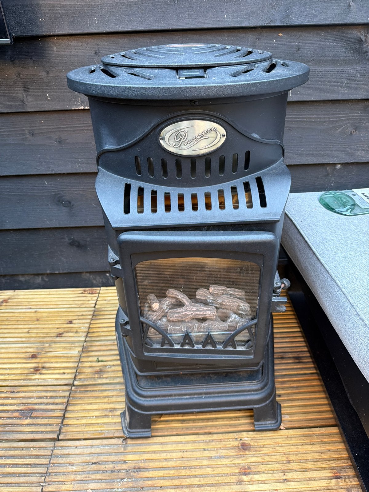 Sfeervolle gaskachel - Perfect voor extra warmte, Gebruikt, Gas, Ophalen of Verzenden, Vrijstaand