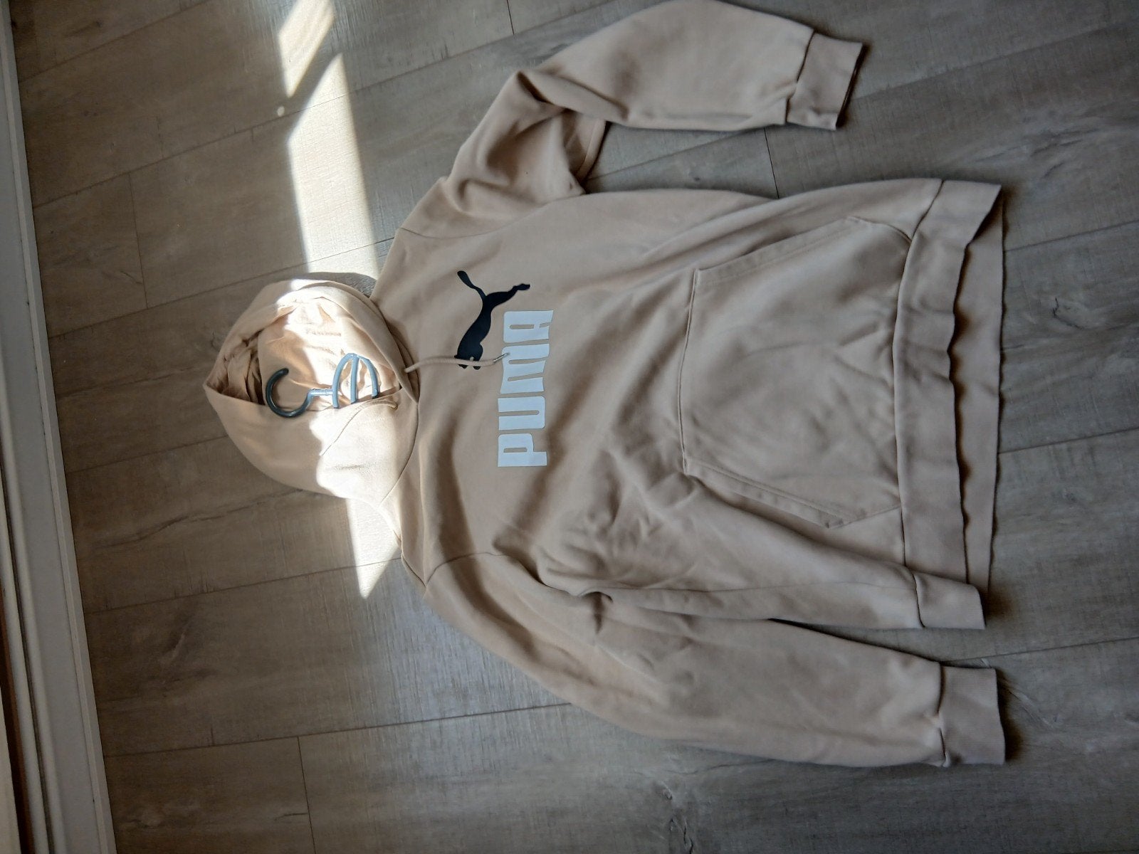 Puma hoodie maat M, Ophalen, Gedragen, Beige