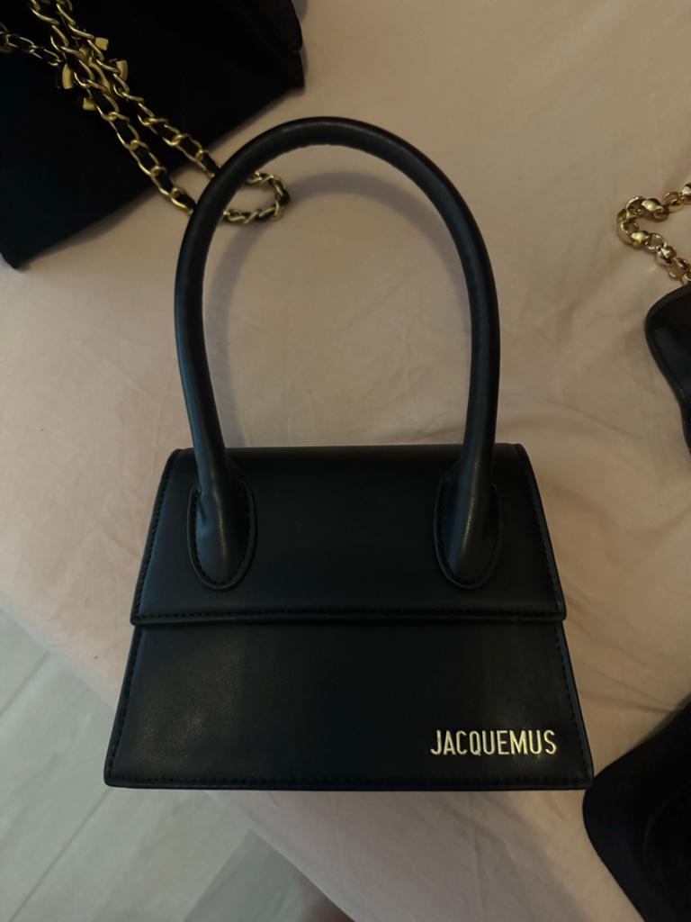 Jacquemus Le Chiquito Mini Tas Zwart, Ophalen of Verzenden, Zo goed als nieuw, Zwart, Avondtasje