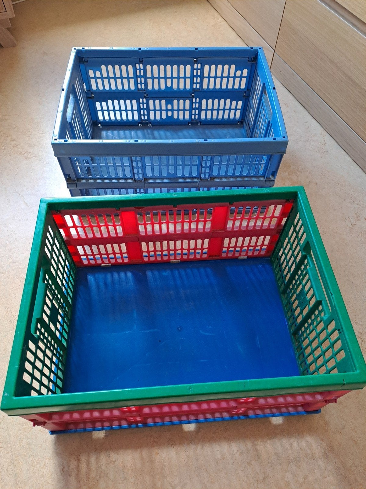 klapkrat / boodschappen krat / opvouwbare krat, Gebruikt, Opvouwbaar, Minder dan 35 cm, Minder dan 50 cm