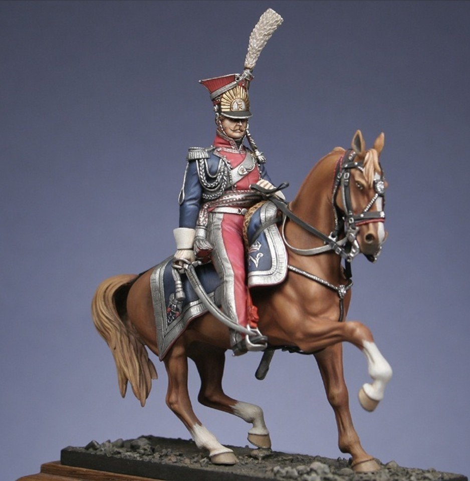 tinnen soldaatje Officier de chevau-léger Polonais 1810, Ophalen of Verzenden, Nieuw, 1:50 of kleiner, Figuur of Figuren