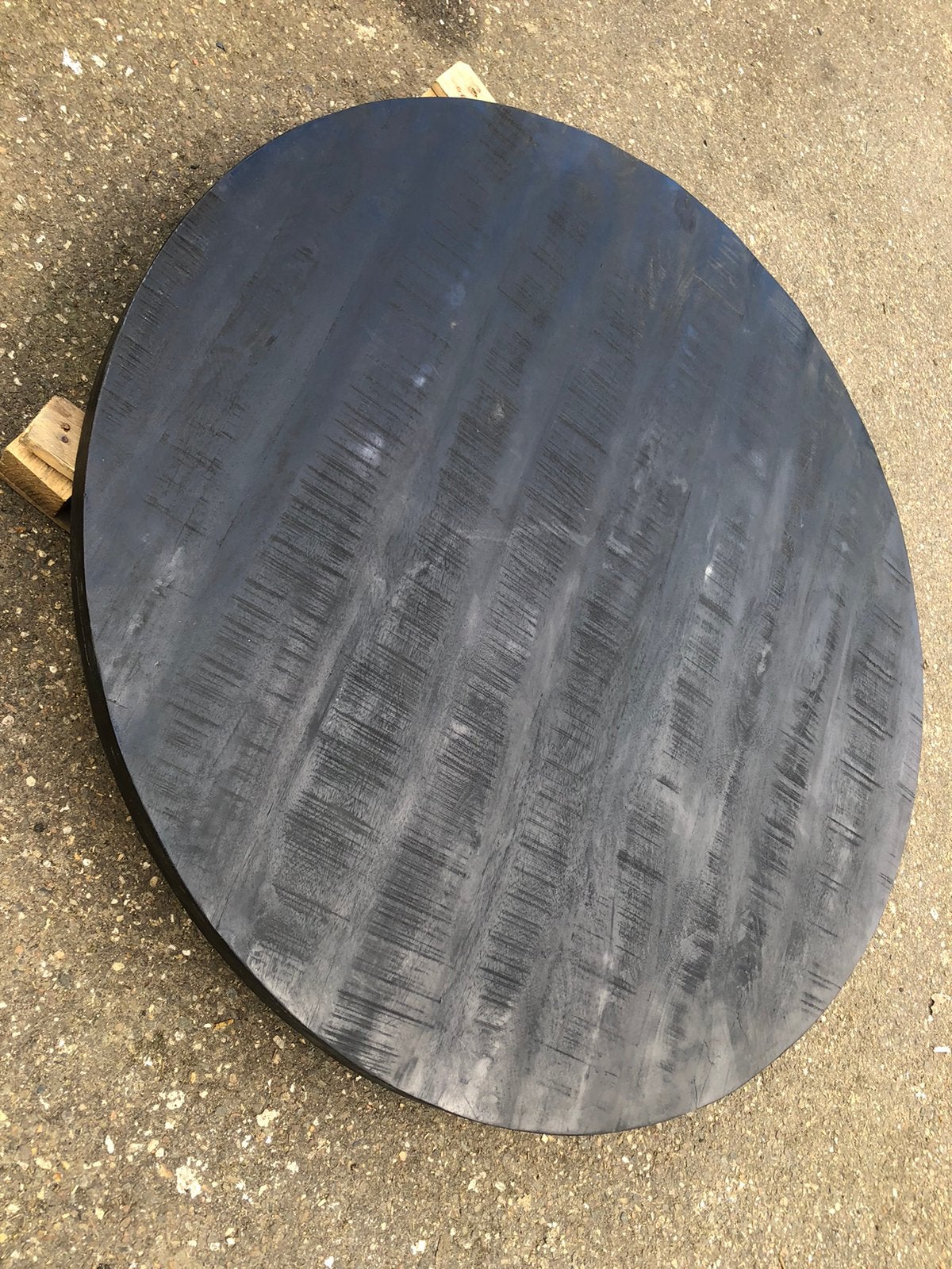 Rond tafelblad - Dia 150cm, zwart, Ophalen, 150 tot 200 cm, Rond, Zo goed als nieuw