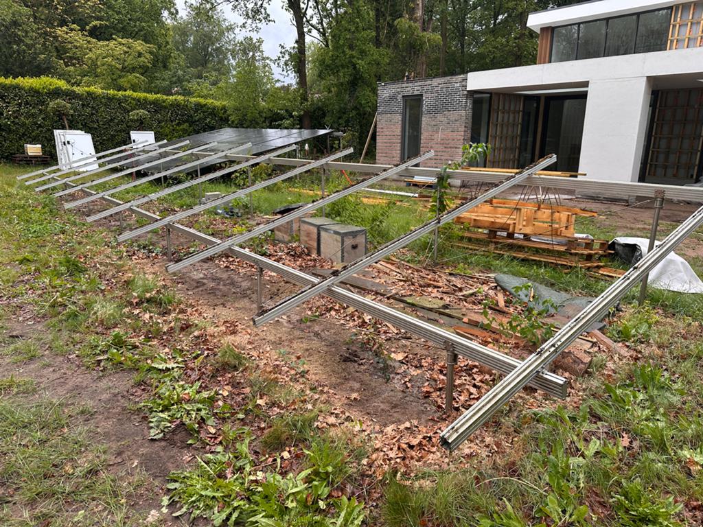 Zonnepanelen onderconstructie voor in de grond, Ophalen of Verzenden, Gebruikt, 250 mm of meer, Overige typen