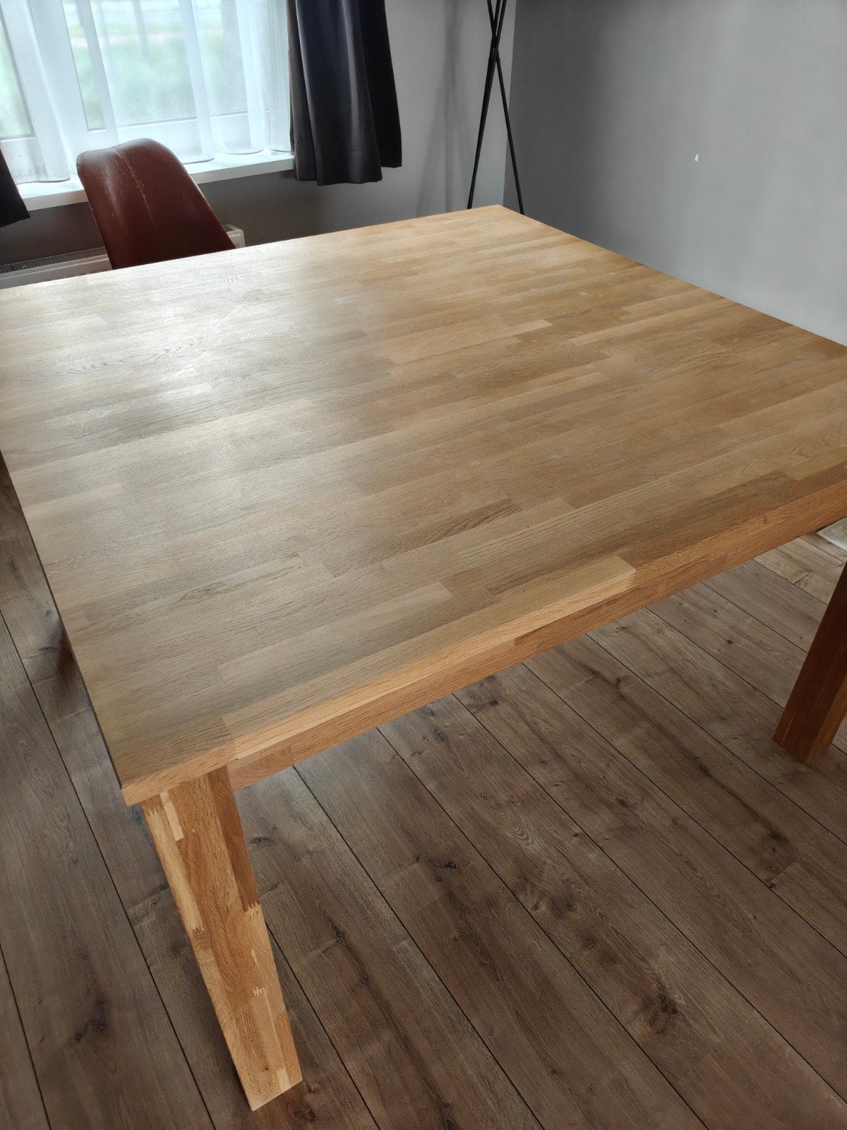 Woood eikenhouten eettafel - Vierkant, Ophalen, Gebruikt, Modern, Vier personen