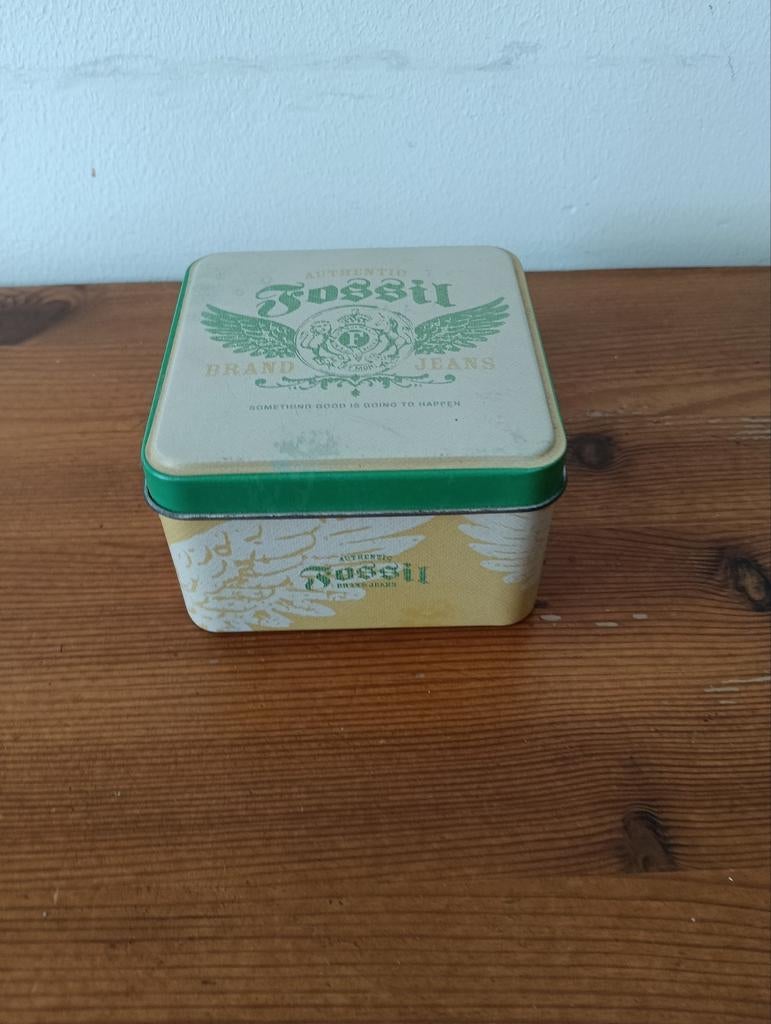 Leuk ijzeren doosje van Fossil, Ophalen of Verzenden