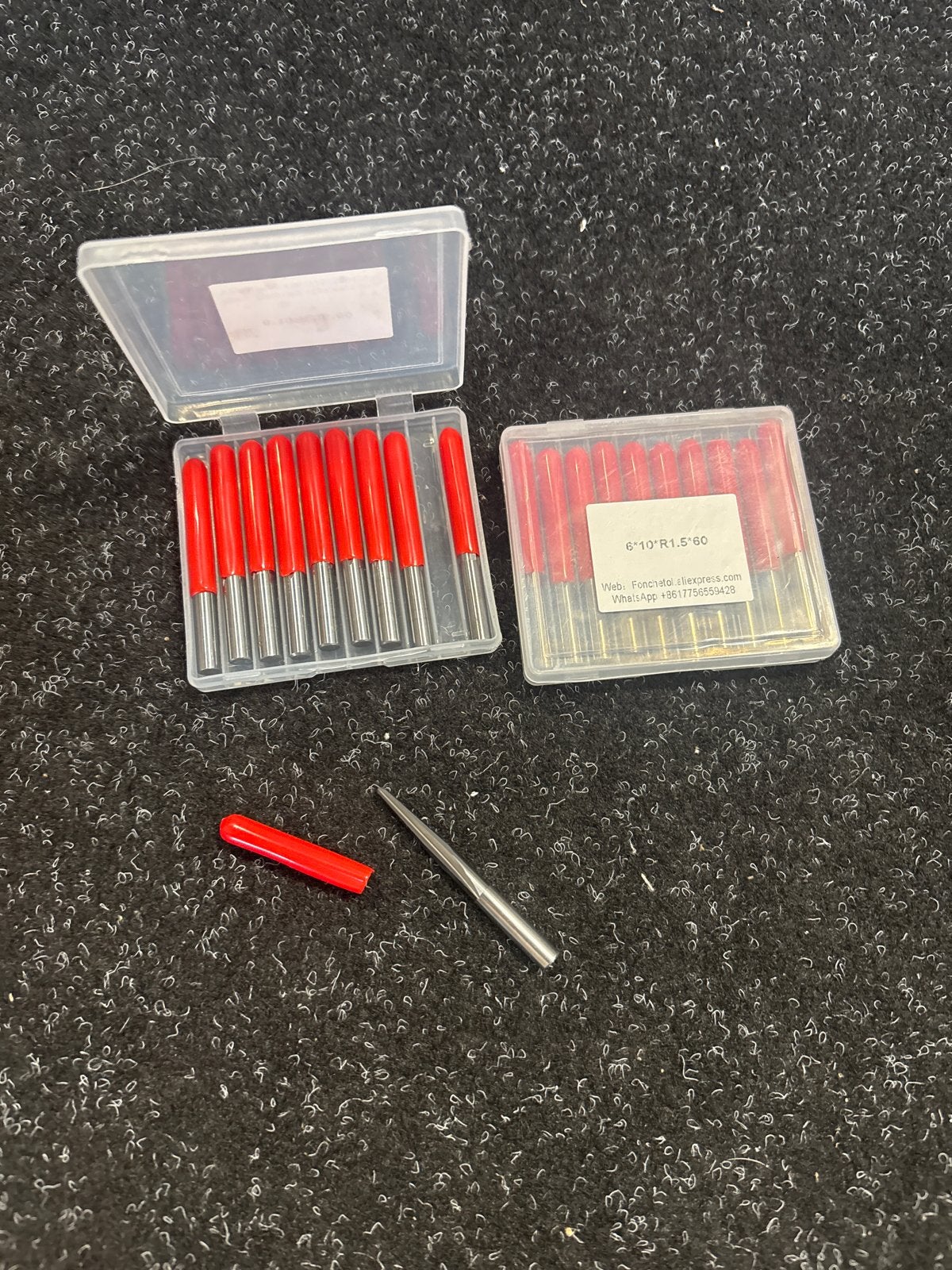 Freesbitjes set - 6*10*R1.5*60, Ophalen of Verzenden, Nieuw, Elektrisch, Bovenfrees
