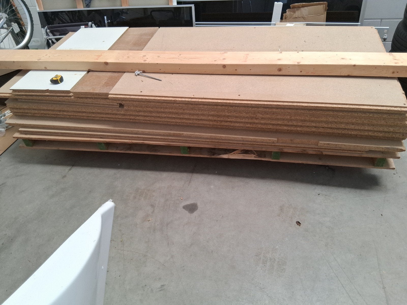 vloerplaten 4 cm dik veer en groef, Doe-het-zelf en Verbouw, Ophalen, 30 cm of meer, 10 m² of meer, Hout