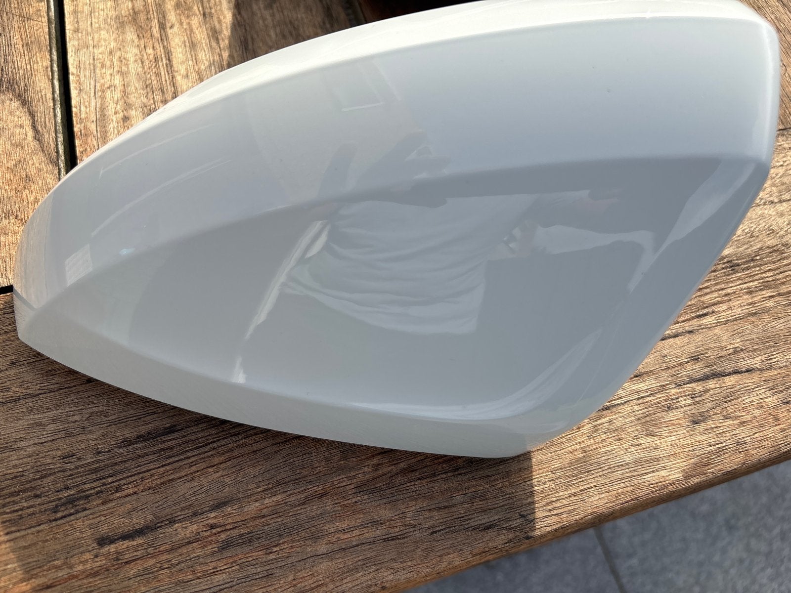 Spiegelkappen wit voor Volkswagen polo (GTI), Auto-onderdelen, Ophalen of Verzenden, Gebruikt, Volkswagen