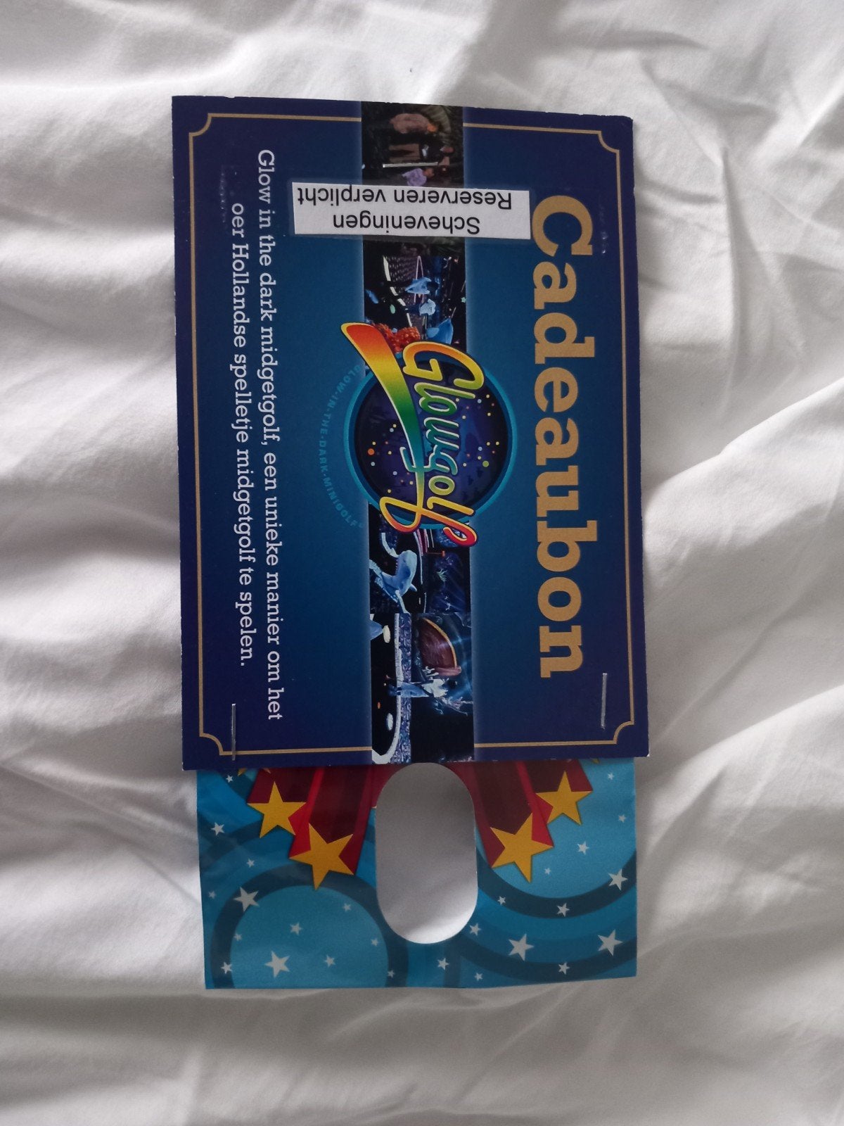 Cadeaubon Glowgolf Scheveningen, Tickets en Kaartjes, Eén persoon, Cadeaubon