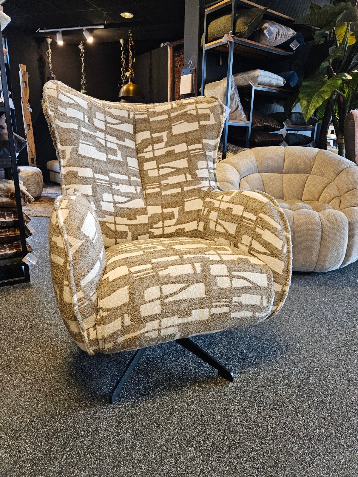 draaifauteuil EMMY, Ophalen of Verzenden, Nieuw, 75 tot 100 cm, Stof