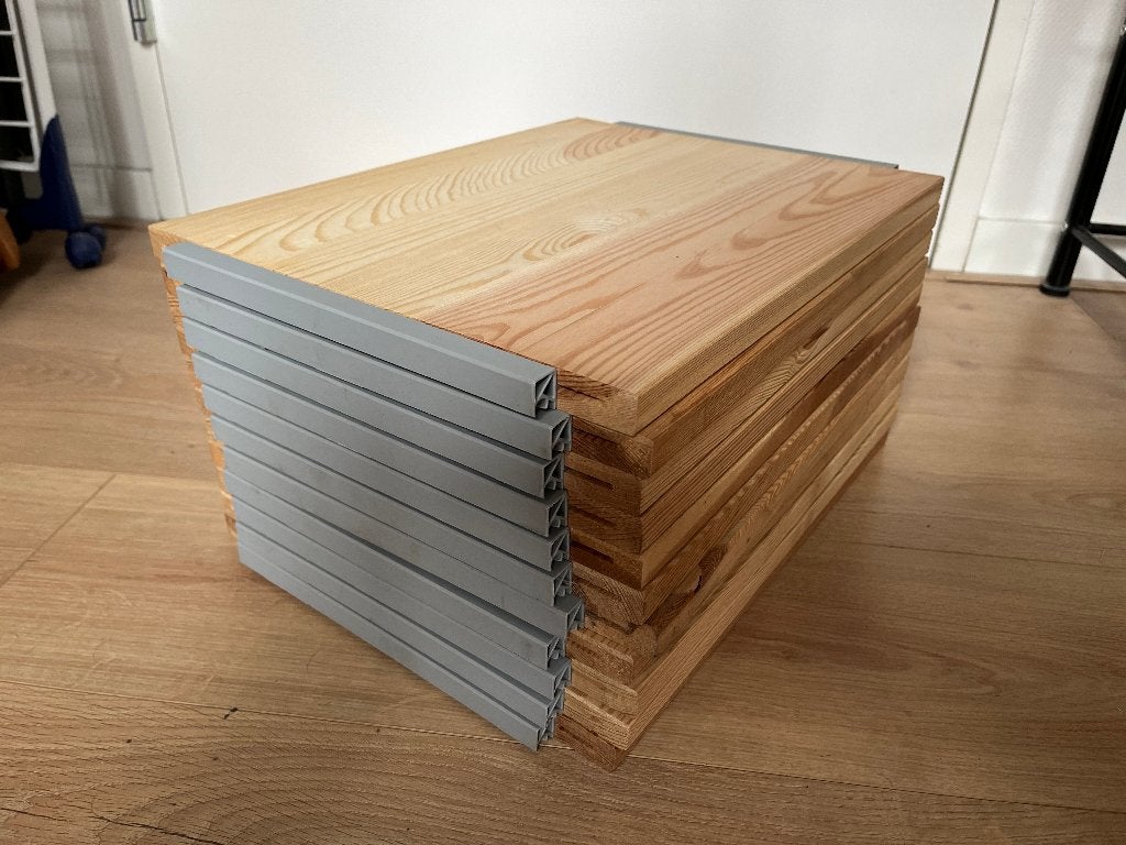 11 IKEA IVAR 42x30cm planken, Ophalen, Gebruikt