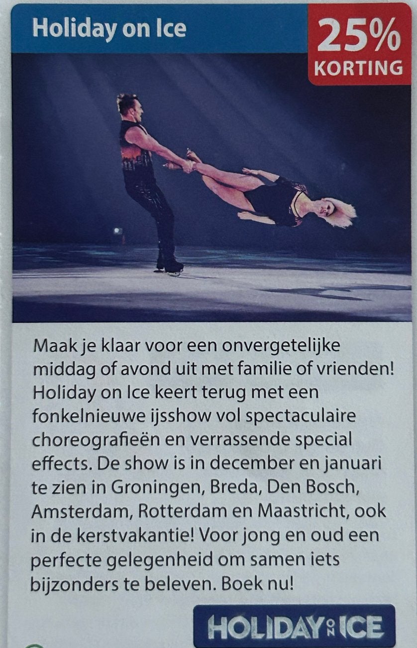 Korting Ice Holiday Bijna Gratis, Tickets en Kaartjes, Drie personen of meer, Kortingsbon, Arrangement, Overige typen