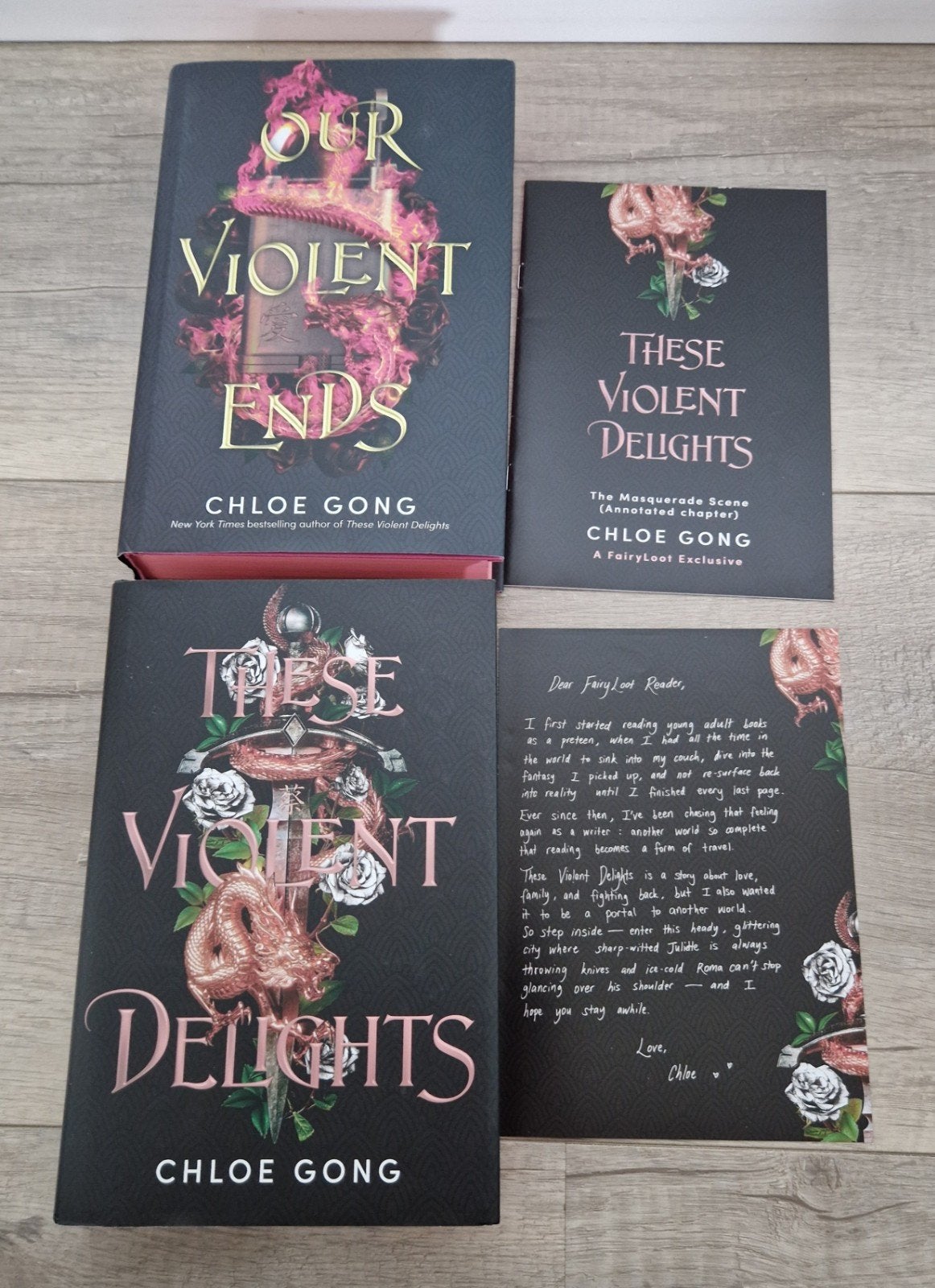 Fairyloot chloe gong these violent delights ends our boeken, Ophalen of Verzenden, Zo goed als nieuw