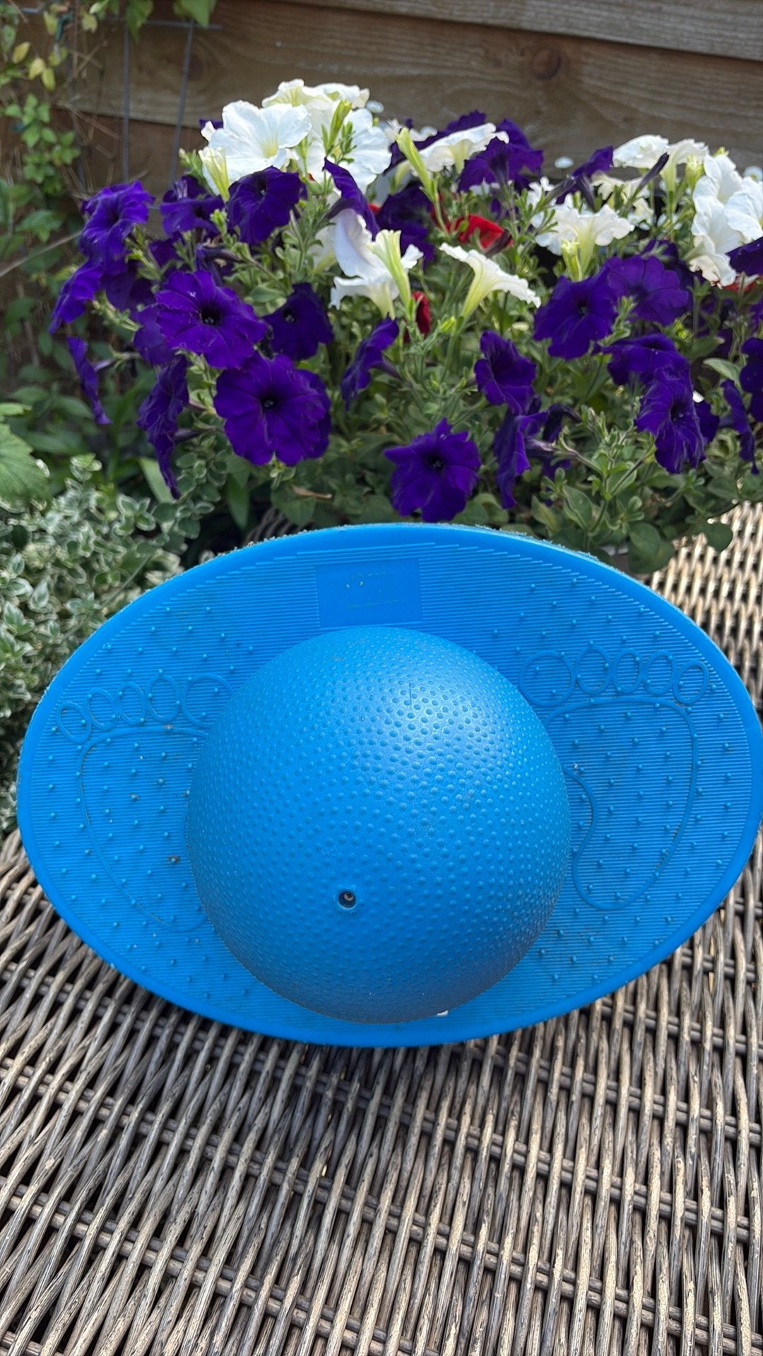 Blauwe  lolo bal, Ophalen of Verzenden, Gebruikt, Yogamat
