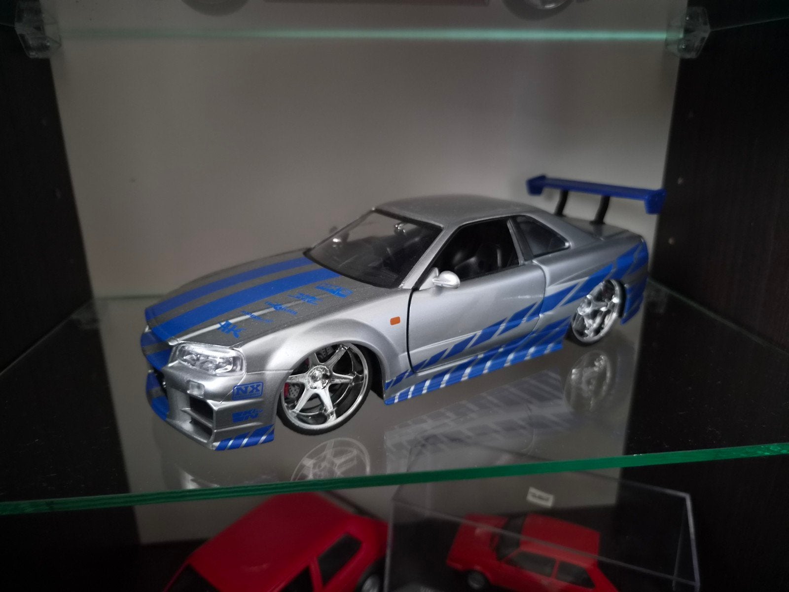 1:24 Nissan Skyline GT-R R34 Brian, Ophalen of Verzenden, Zo goed als nieuw, Auto, Jada