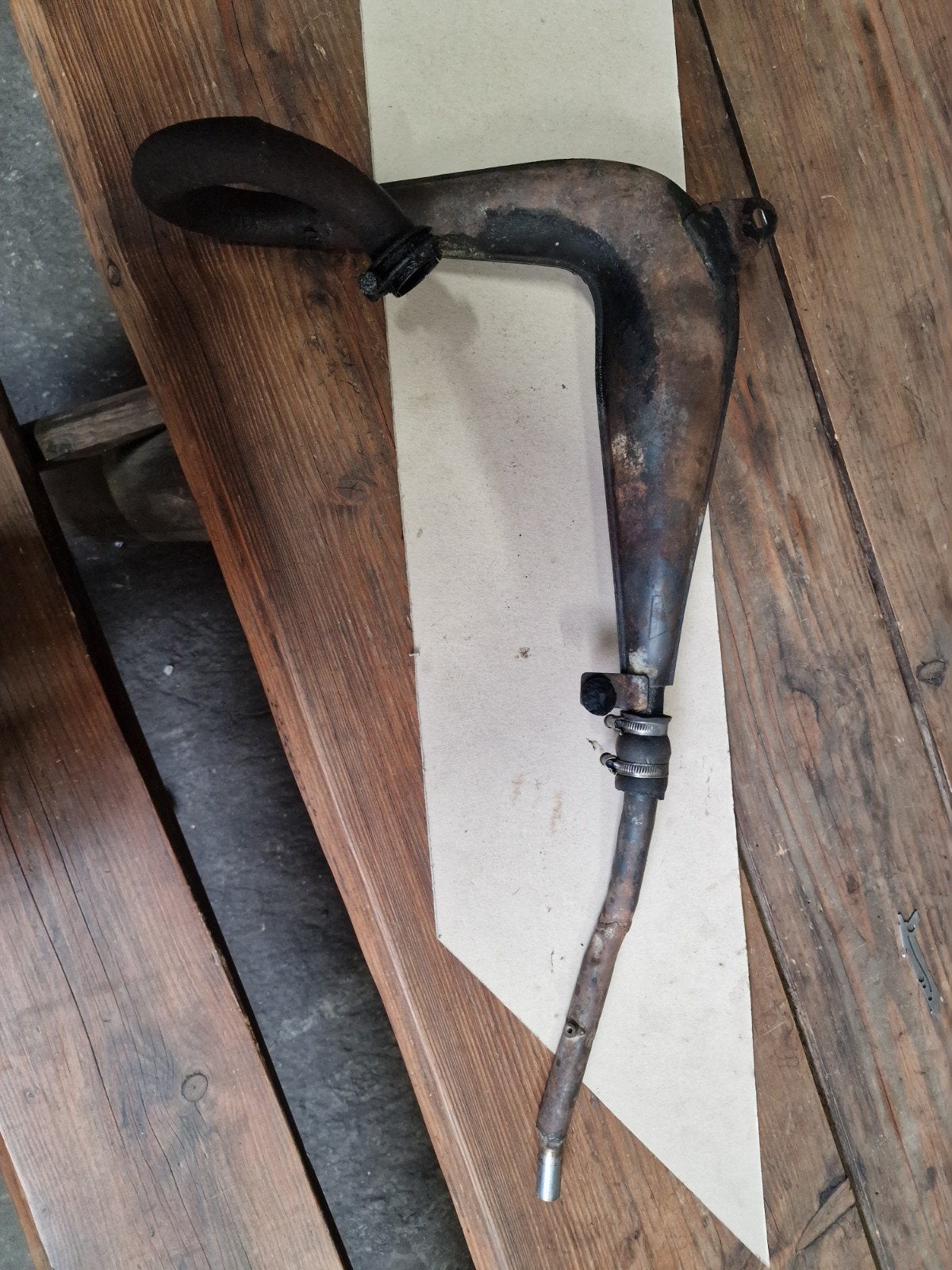 Zündapp 448 Hai uitlaat in goede staat en dicht. Origineel., Fietsen en Brommers, Ophalen of Verzenden, Uitlaat