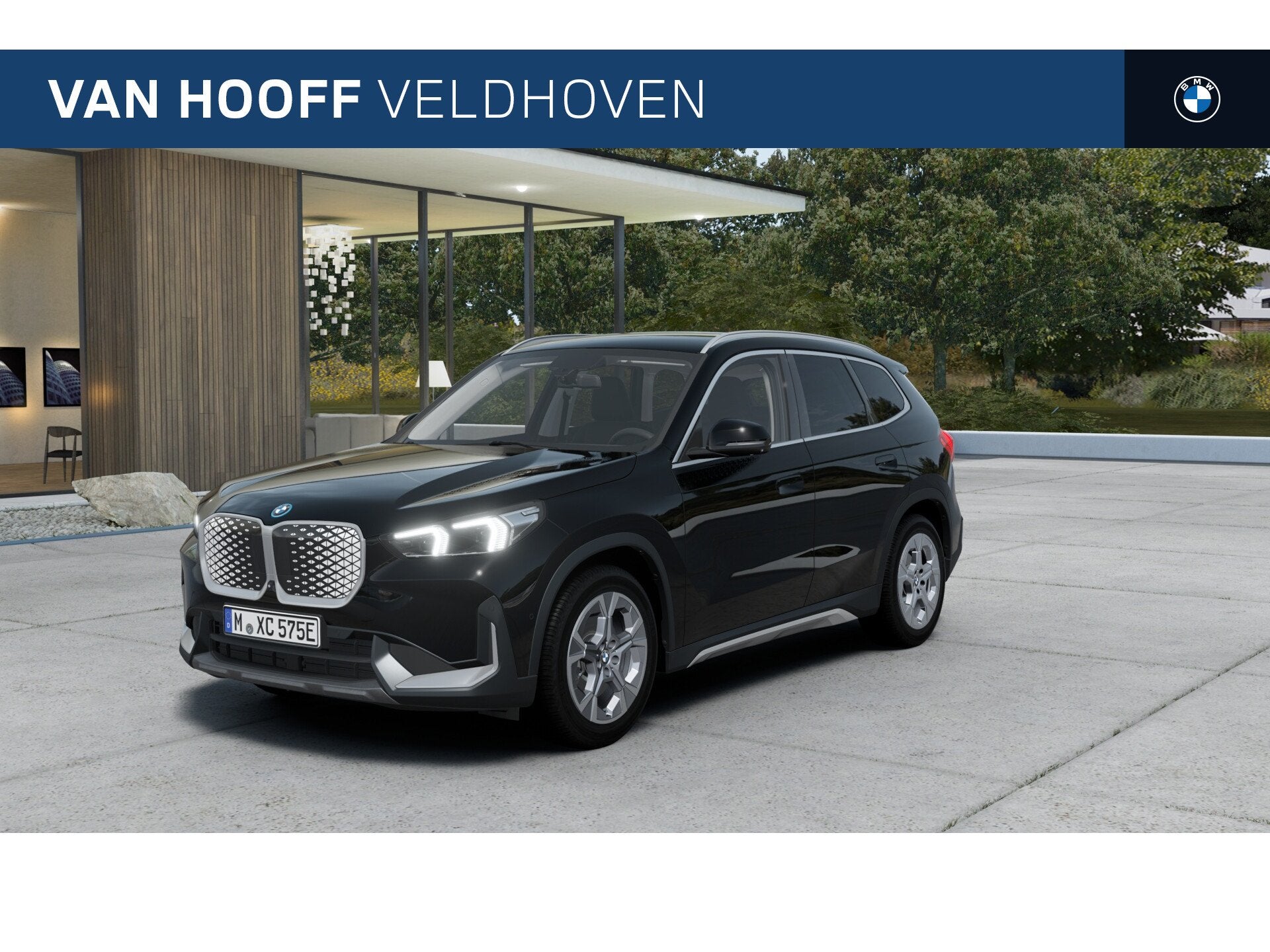 BMW iX1 eDrive20 Pure Edition / Adaptieve LED / Comfort Acce, Dealer onderhouden, Zwart, Zwart, Leder