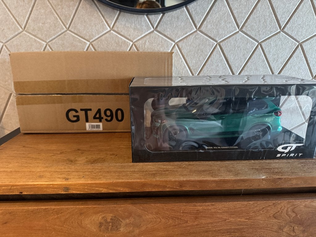 BMW X5 M Competition Isle Green 2003 GT Spirit 1/18 GT490, Ophalen of Verzenden, Zo goed als nieuw, Auto, Overige merken