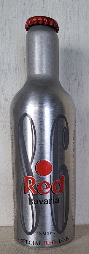 Bavaria 8.6 RED Aluminium Fles, Verzamelen, Biermerken, Ophalen of Verzenden, Zo goed als nieuw, Flesje(s), Bavaria