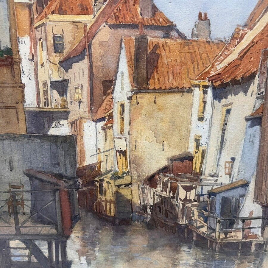 Hendrikus Elias Roodenburg (1895-1987) - Zutphen, 1926, Antiek en Kunst, Kunst | Schilderijen | Klassiek, Ophalen of Verzenden