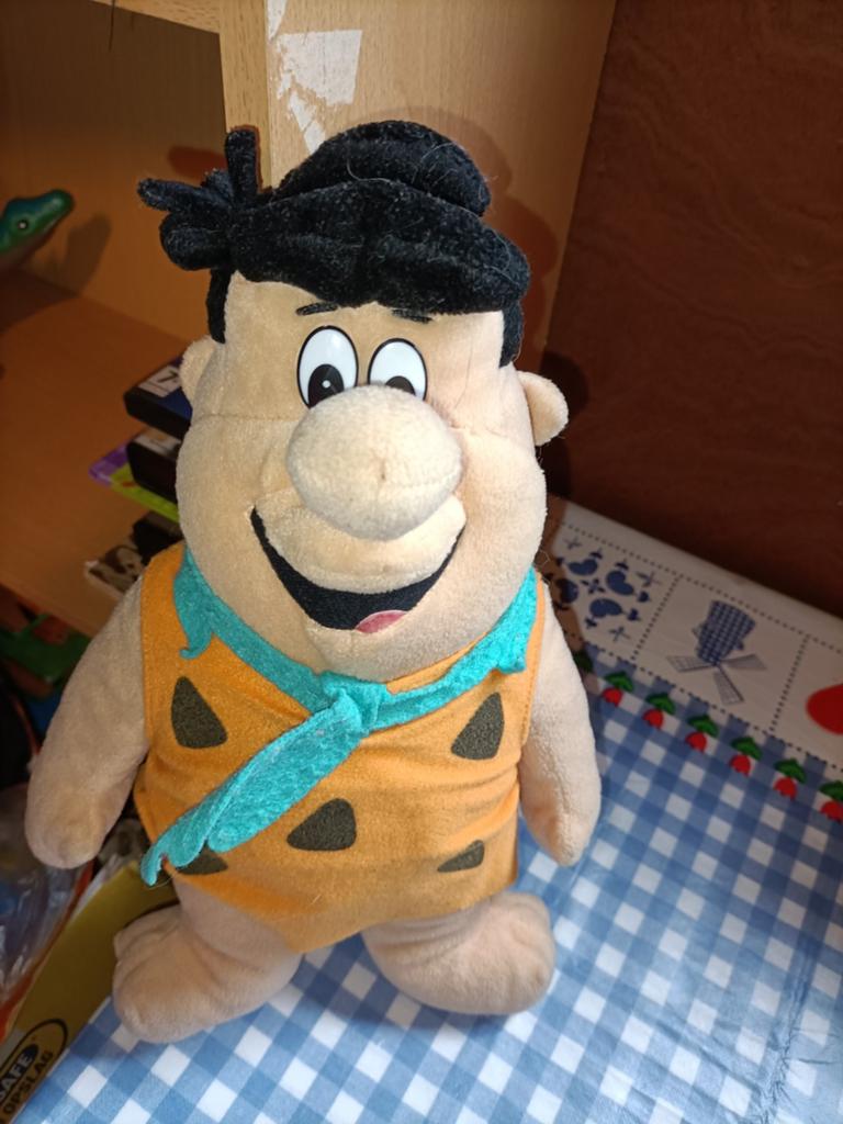 Fred Flintstones knuffel vintage 33 cm groot, Ophalen of Verzenden, Zo goed als nieuw, Overige typen
