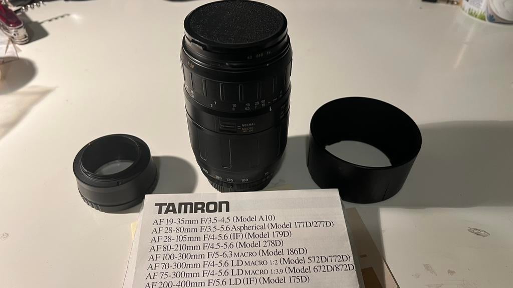 Tamron zoomlens 70-300, Ophalen of Verzenden, Gebruikt, Telelens