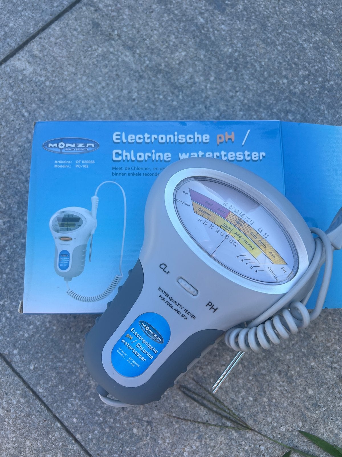 Monza Elektronische pH / Chloor Watertester voor Zwembad, Ophalen, Zo goed als nieuw, Overige typen