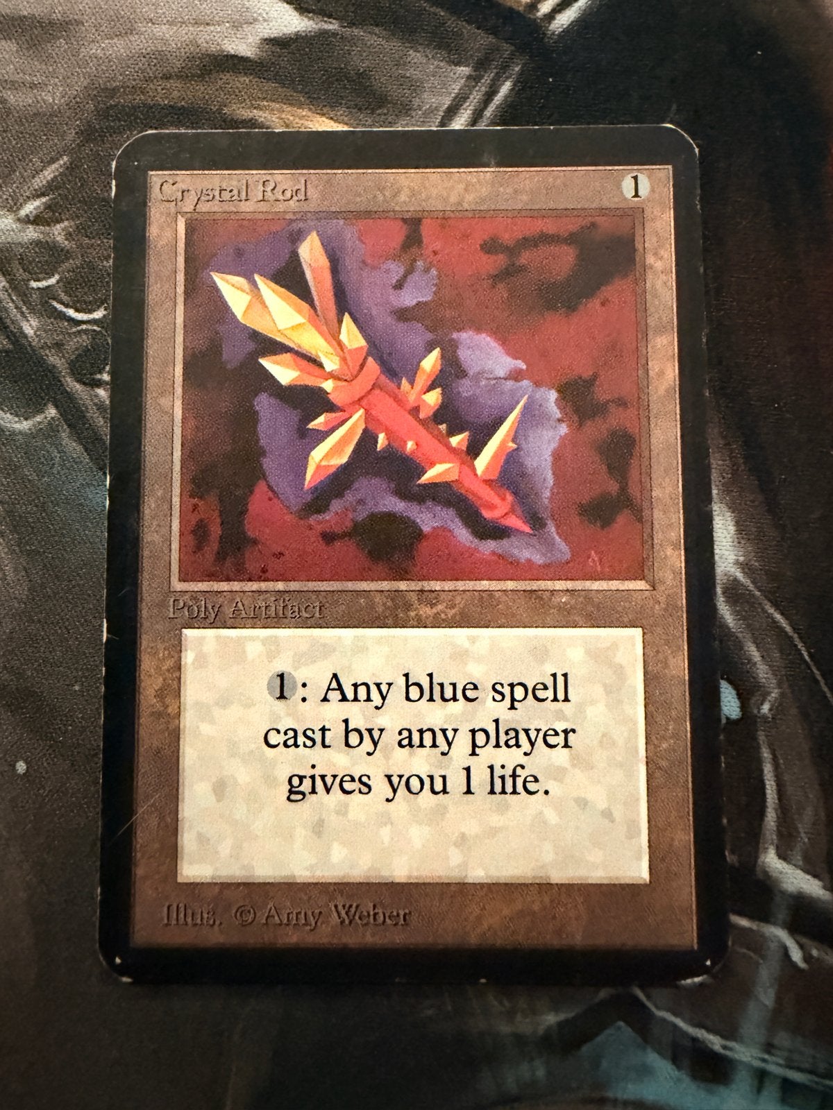 Magic: The Gathering - Crystal Rod (Alpha), Ophalen of Verzenden, Gebruikt, Losse kaart
