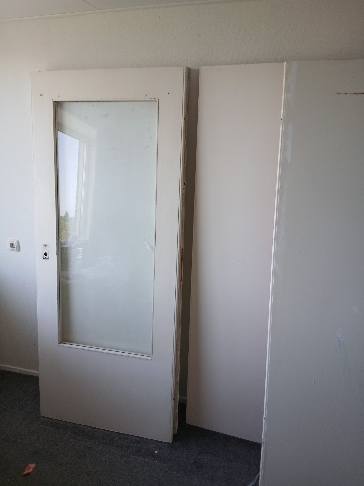 Binnendeuren opdek ca 83x200 zie omschrijving., Ophalen, Glas, Binnendeur, 200 tot 215 cm