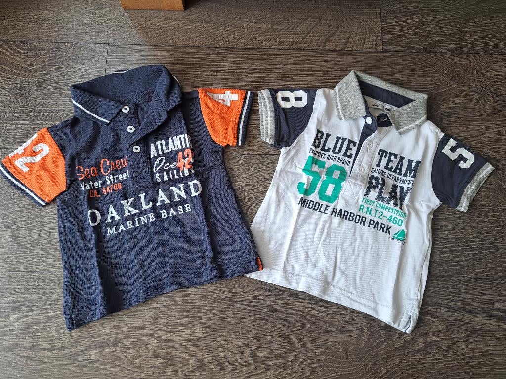 2x Jongens polo Shirt  Wibra  - 74   jusa17, Kinderen en Baby's, Babykleding | Maat 74, Ophalen of Verzenden, Zo goed als nieuw
