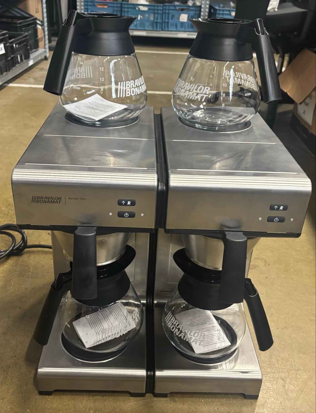 Bravilor Bonamat Mondo Twin Koffiezetapparaat, Witgoed en Apparatuur, 10 kopjes of meer, Gemalen koffie, Ophalen of Verzenden