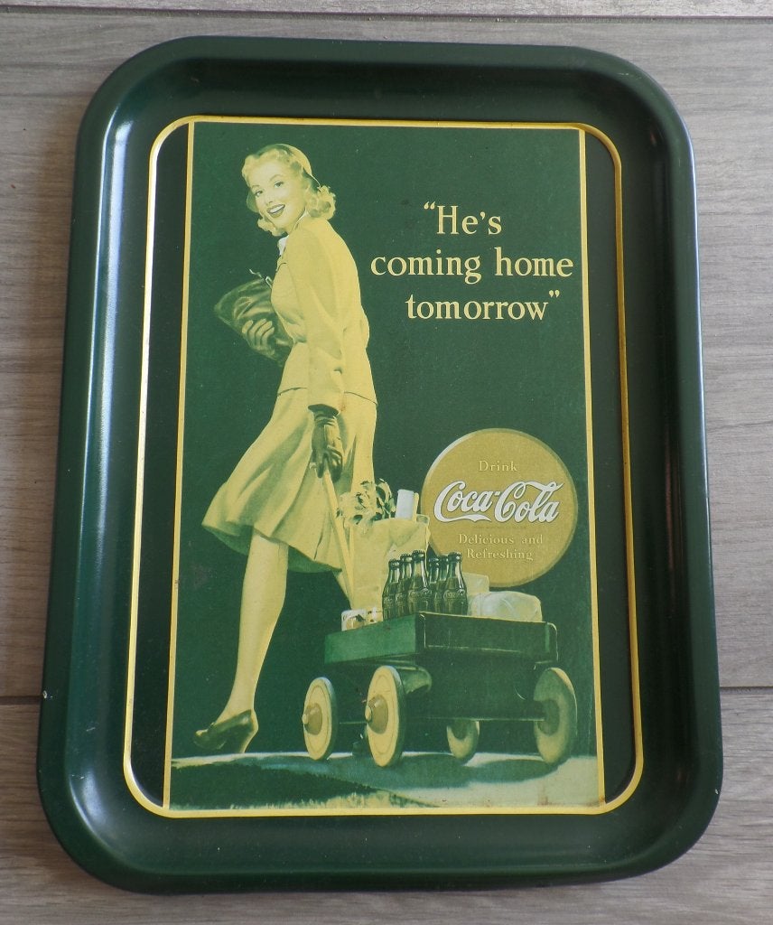 Coca Cola Dienblad, Ophalen of Verzenden, Gebruikt, Gebruiksvoorwerp