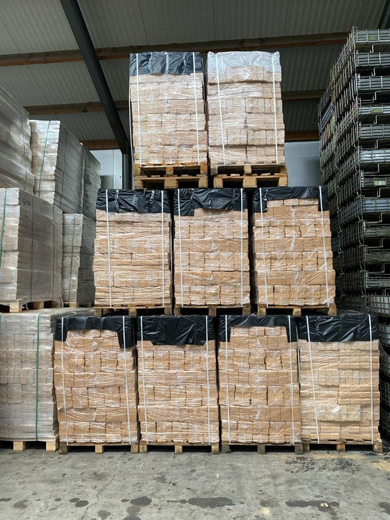 RUF & POP houtbriketten zonder chemische toevoegingen, Tuin en Terras, Minder dan 3 m³, Ophalen, Overige houtsoorten, Blokken